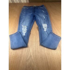 Hammer Jeans Distressed Skinny Denim Blue Women’s Size 13